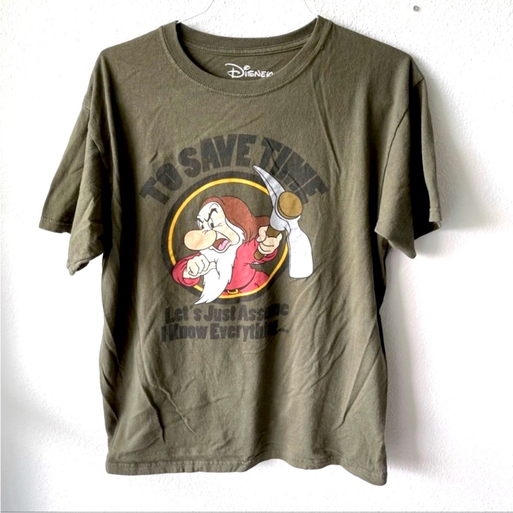Disney Green Short Sleeve Graphic Tee